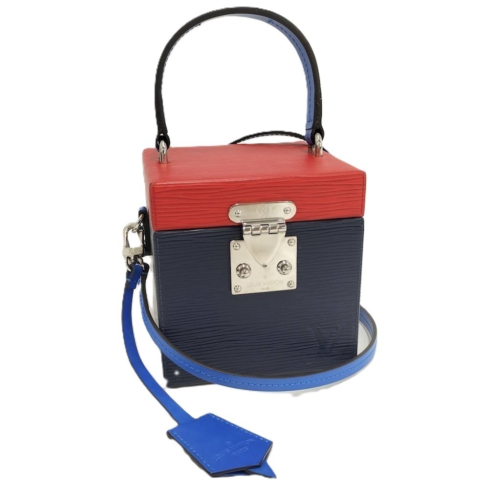 Louis Vuitton Bleeker Bag Epi Leather Red Navy Blue